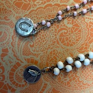 Set of 2 Horse Western Themed Charm Necklaces HOLIDAY GIFT IDEA